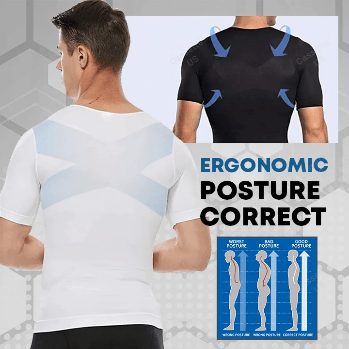 Men's Body Shaper Compression Workout T-shirt - Image 3