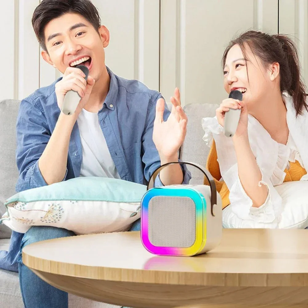 🌸🔥🔥Mini Karaoke Machine with Wireless Microphones🎵 - Image 2