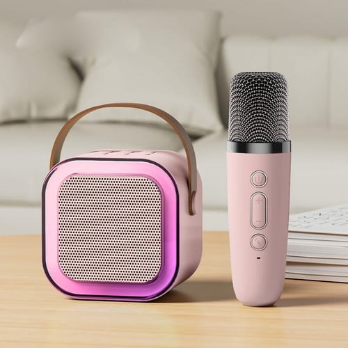 🌸🔥🔥Mini Karaoke Machine with Wireless Microphones🎵 - Image 4