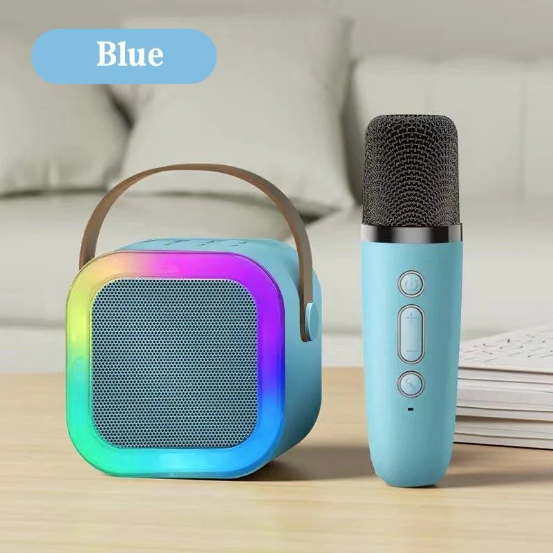 🌸🔥🔥Mini Karaoke Machine with Wireless Microphones🎵 - Image 6