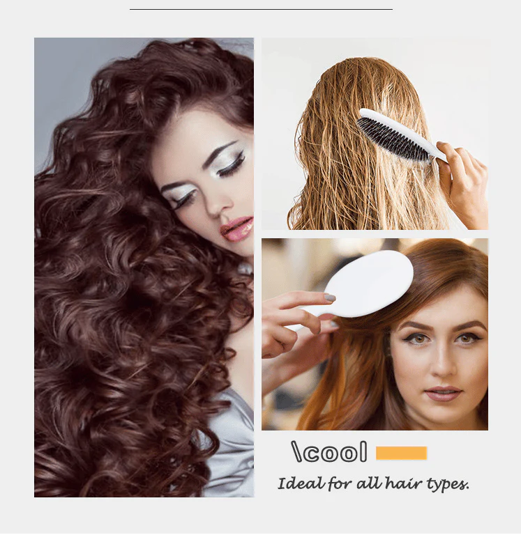 TIKTROVE Miracle Brush –Smoother, Stronger, Shinier Hair - Boar Bristle Brush - Image 4
