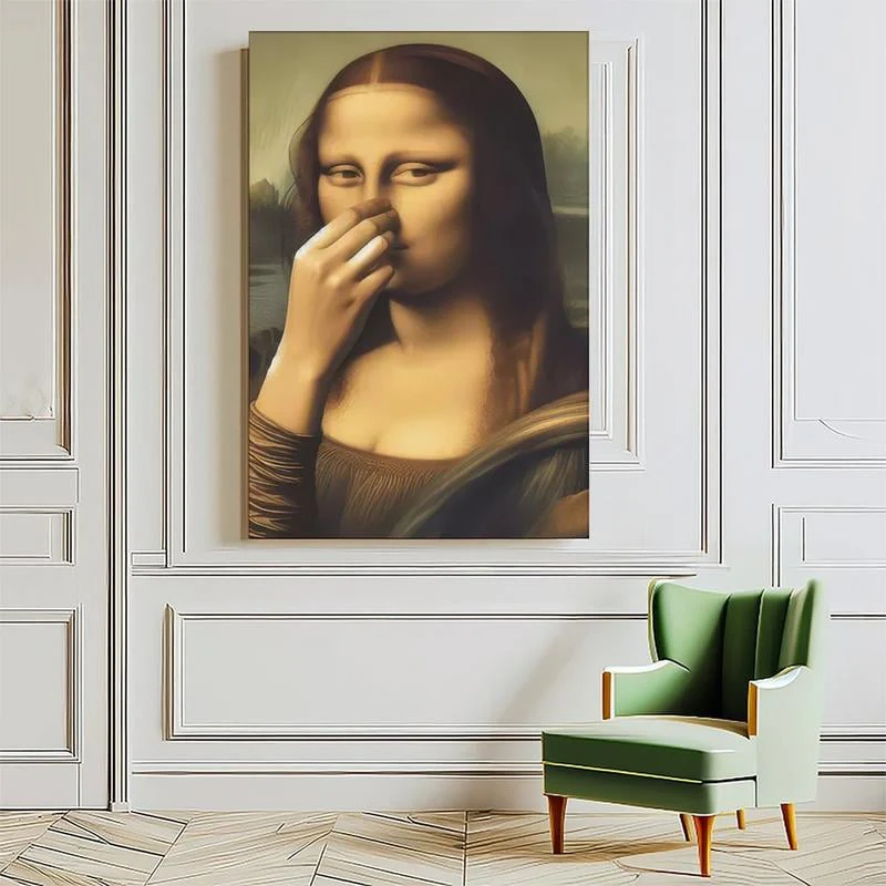 🎄🎅Mona Lisa Bathroom Wall Art Decoration - Image 4