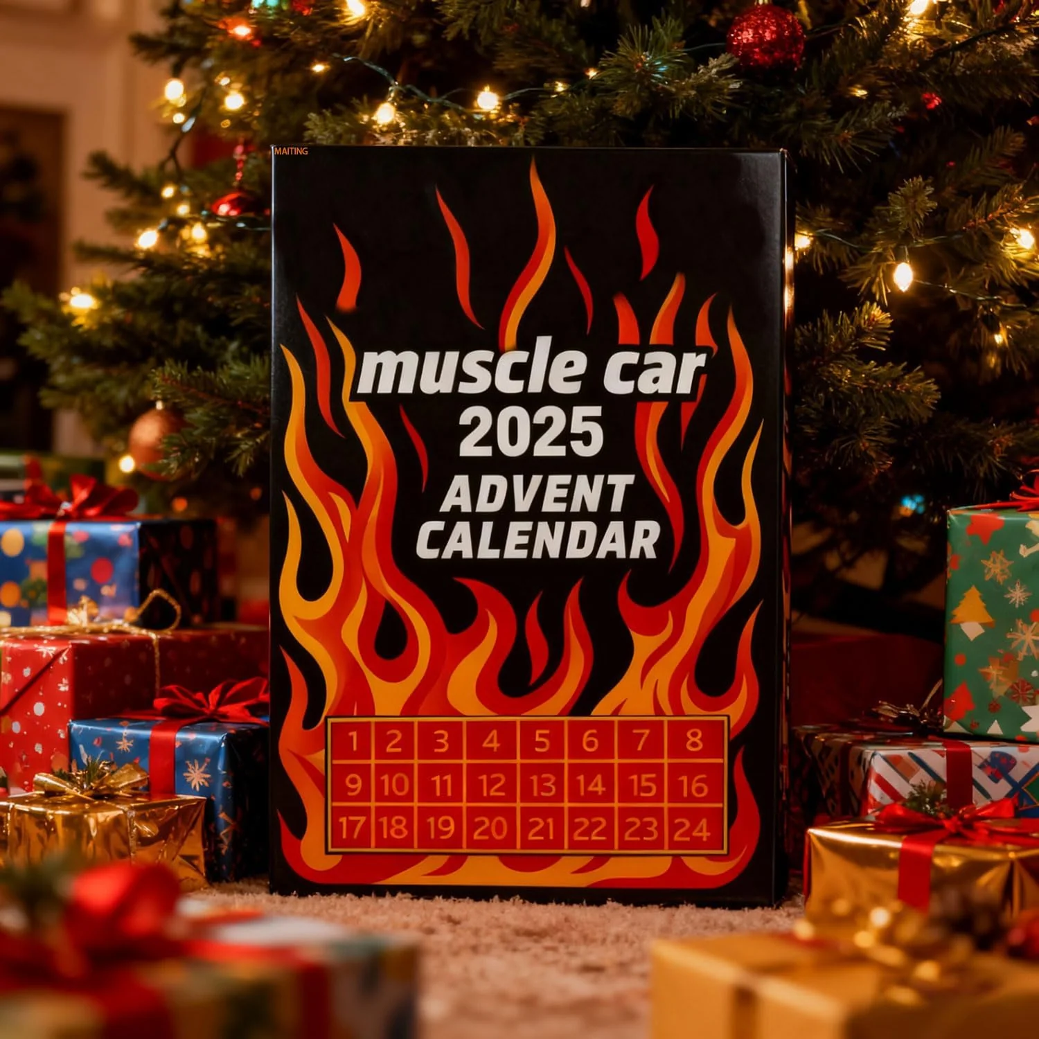 Hot Wheels Muscle Toy Car Advent Calendar-24 DAYS 2025 - Image 3