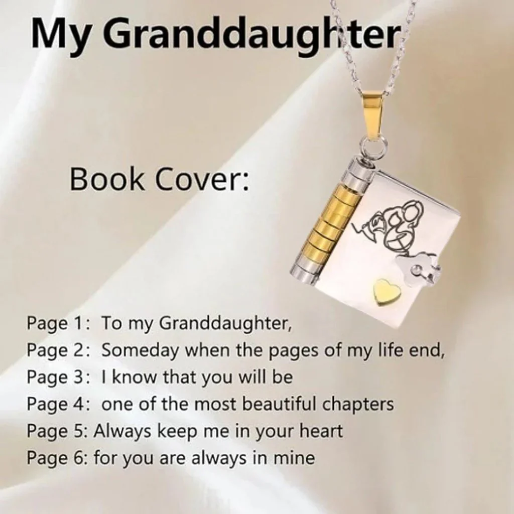 My Little Star Book Necklace for Daughter, Birthday Day Gift Graduation Jewelry of Love - Image 13
