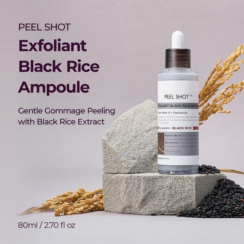 Peel Shot Glow Rice Ampoule Duo - Serums for Brightening, Exfoliating, and Moisturizing - Image 12