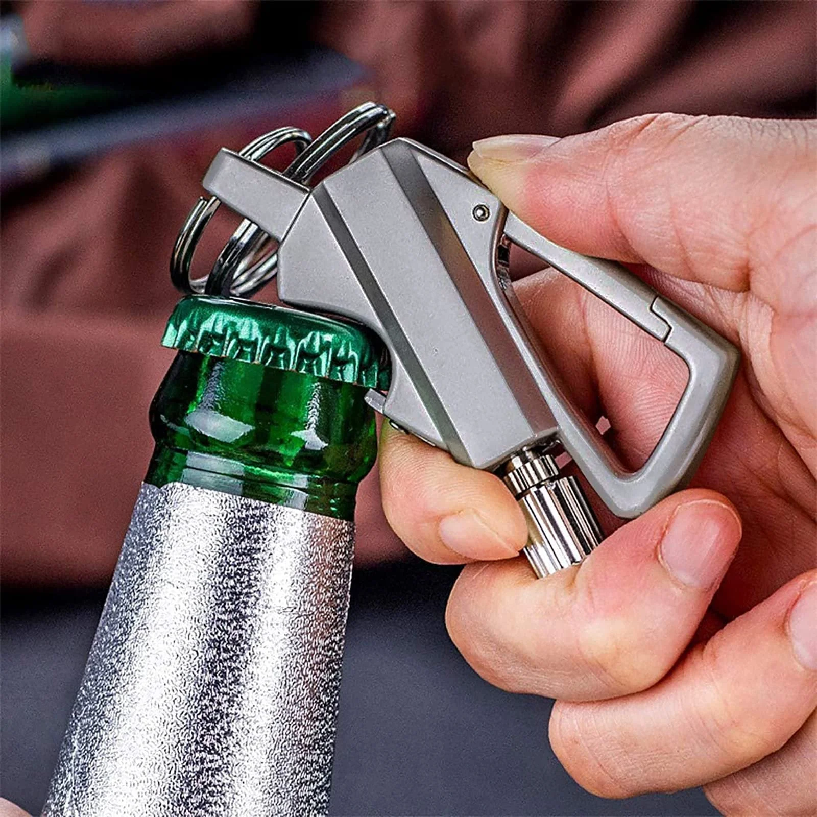 Permanent Match Infinity Lighter with Multitool Keychain Bottle Opener - Image 3
