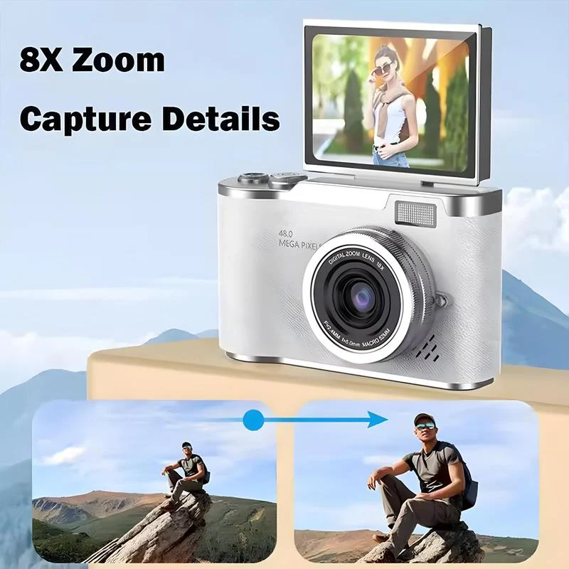 🔥🔥Portable Digital Cam, Student Camera, Compact Pocket Camera With 32GB Memory Card - Image 4