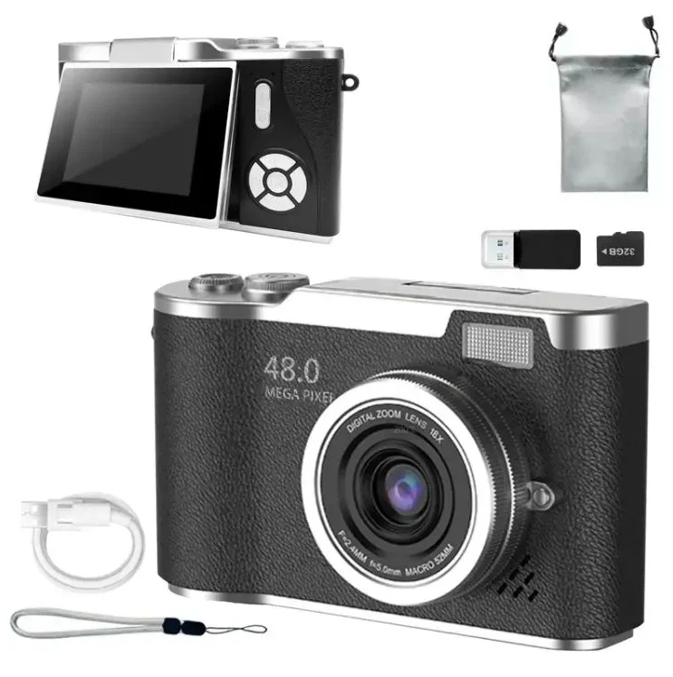 🔥🔥Portable Digital Cam, Student Camera, Compact Pocket Camera With 32GB Memory Card - Image 9