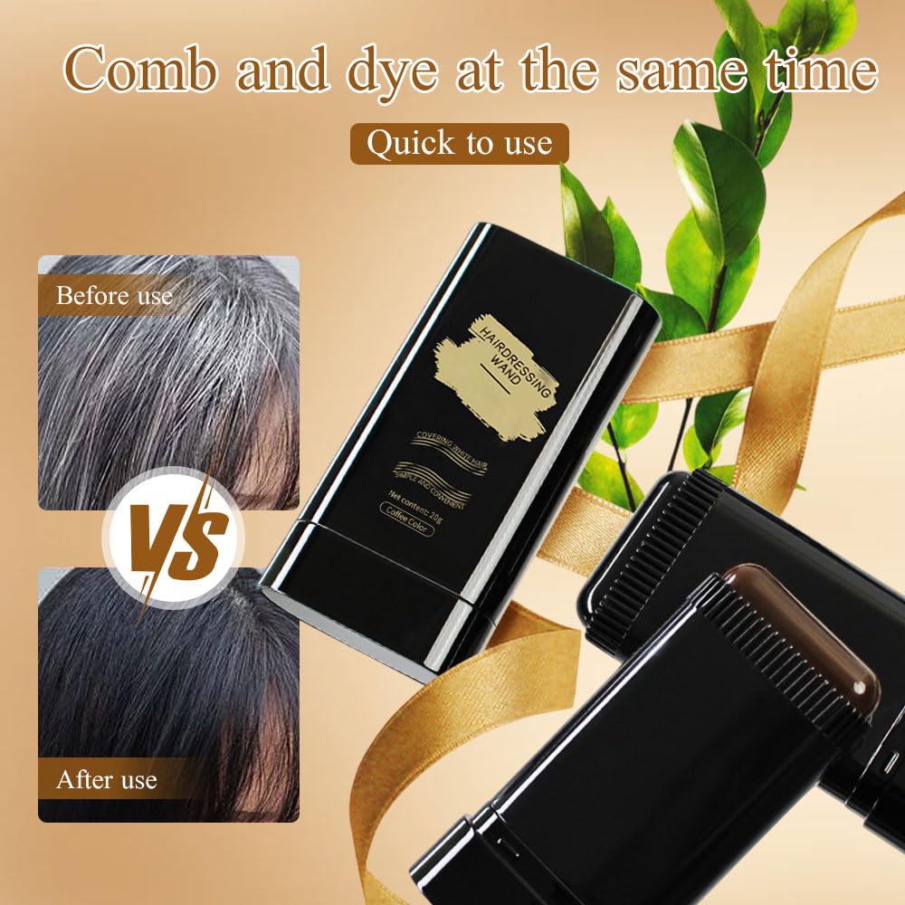 Portable Hair Dye Comb for Gray Hair Coverage - Waterproof and Sweatproof - Image 4