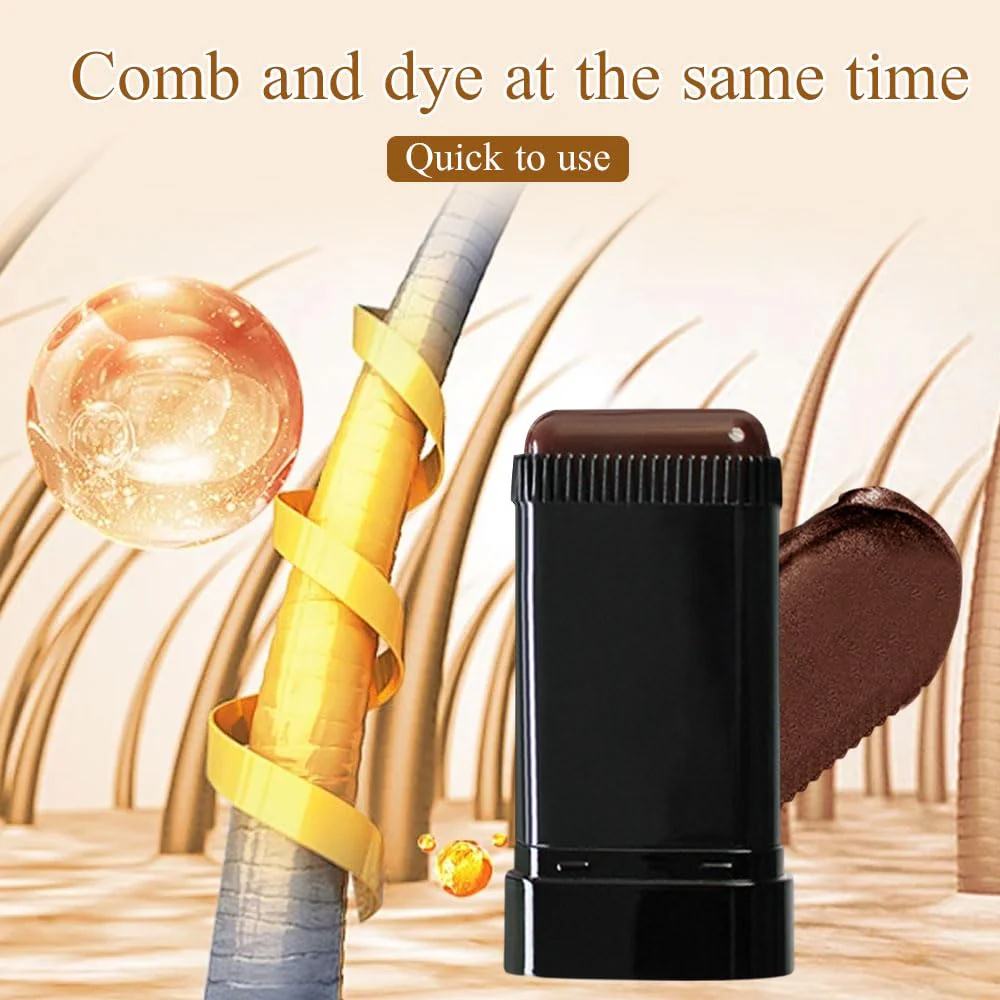 Portable Hair Dye Comb for Gray Hair Coverage - Waterproof and Sweatproof - Image 5