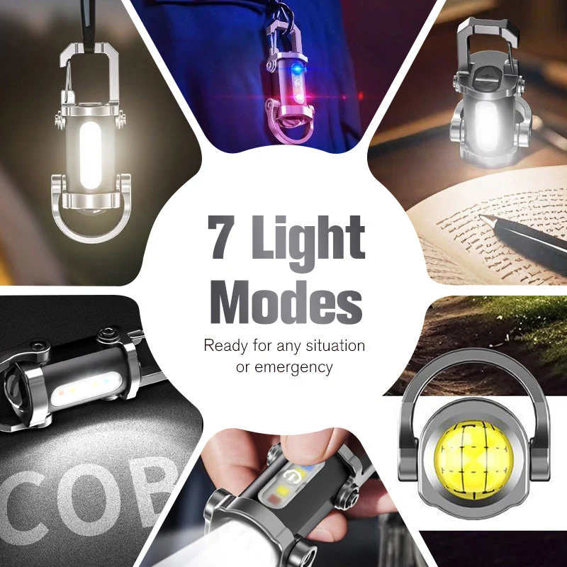 Portable Rechargeable Bright Keychain Flashlight - Image 4