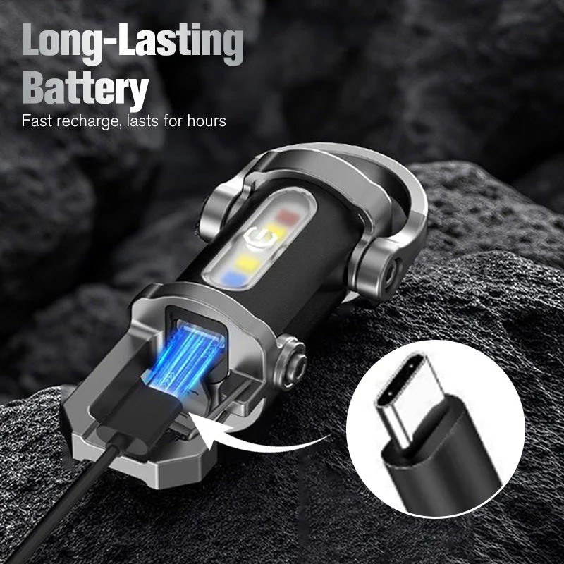 Portable Rechargeable Bright Keychain Flashlight - Image 6
