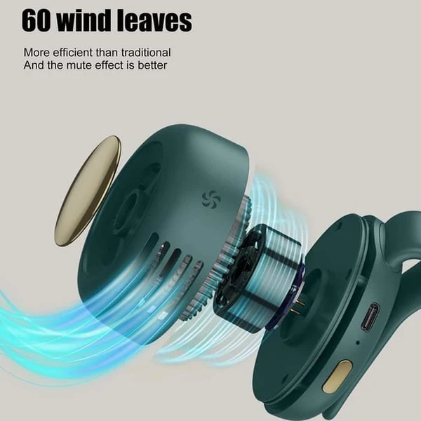 Portable Silent Mini Bladeless Electric Fan - Image 3