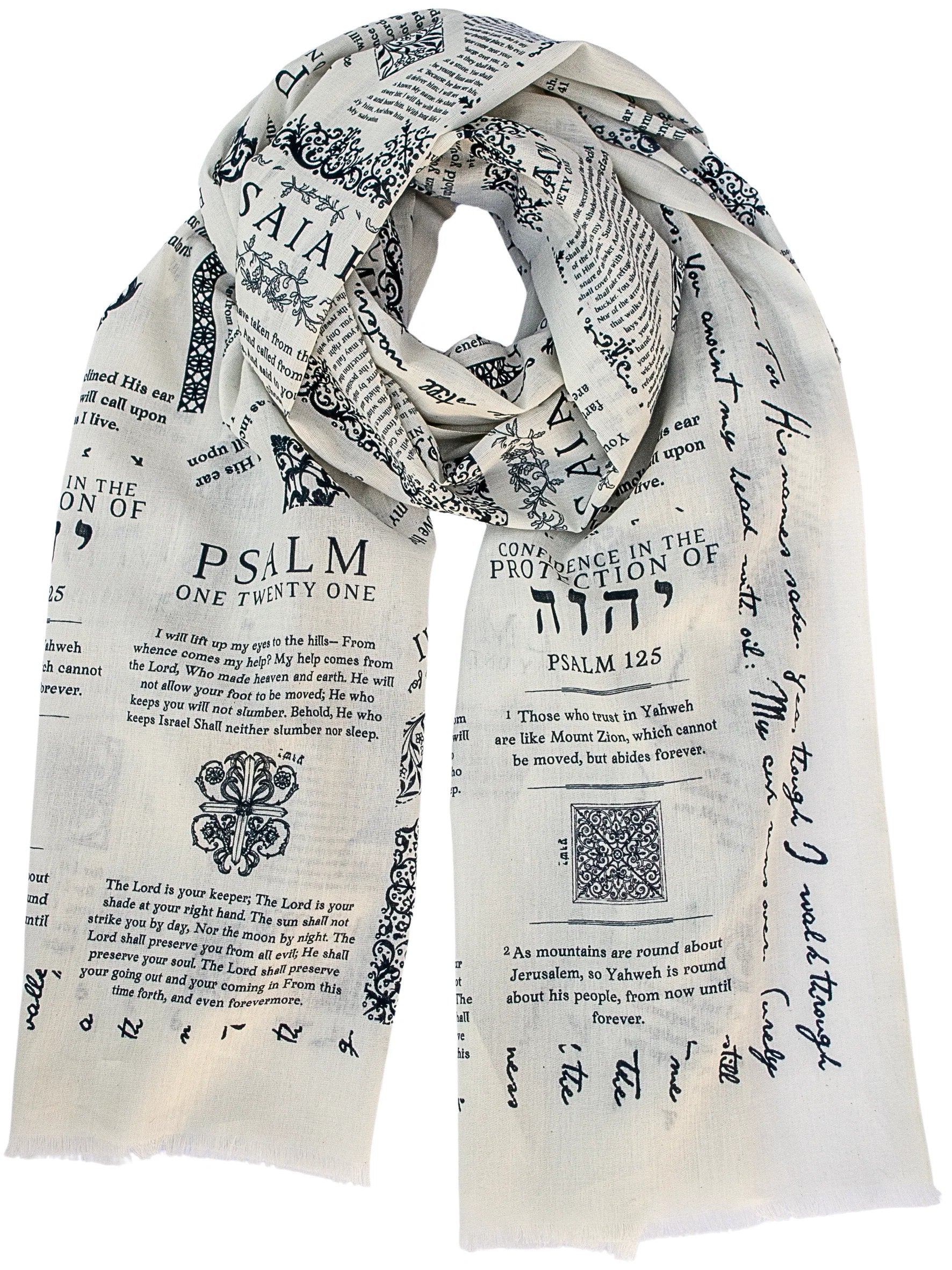 ✝️Handcrafted Christian Prayer Shawl: Protection Bible Verse Scarf, Yeshua Scripture Wrap🙏 - Image 12