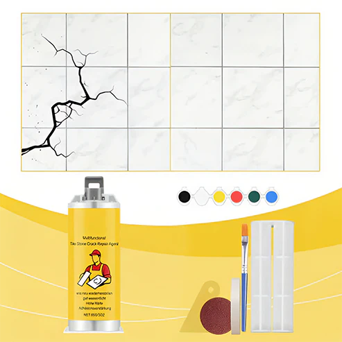 🔥🔧Quick-Drying Tile Repair Glue - Complete Tool Kit for DIY – Fix Cracks Permanently in Minutes!✨ - Image 5