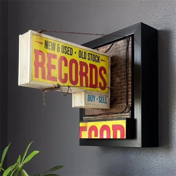 Record Store Retro Wall Light - Record Collector Gift✨ - Image 2