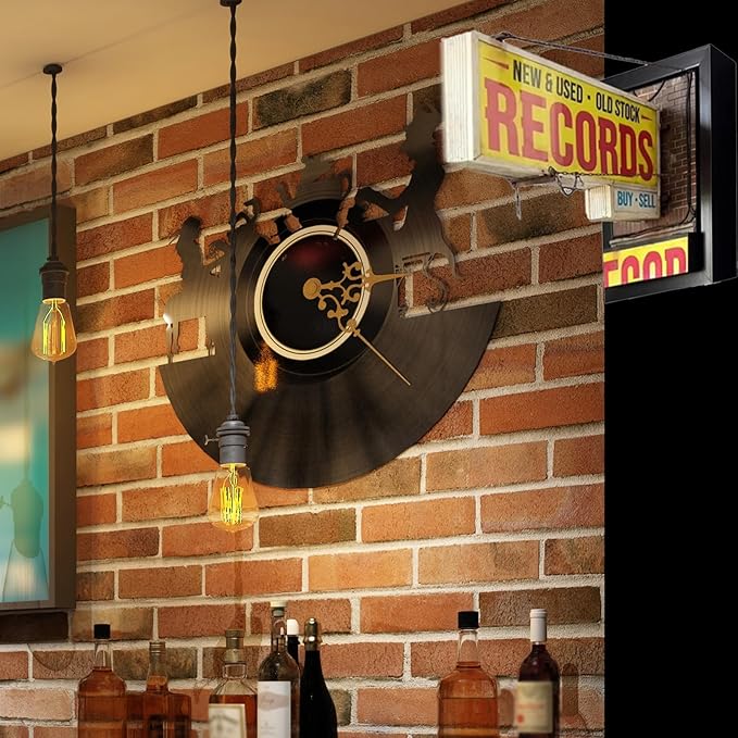 Record Store Retro Wall Light - Record Collector Gift✨ - Image 4