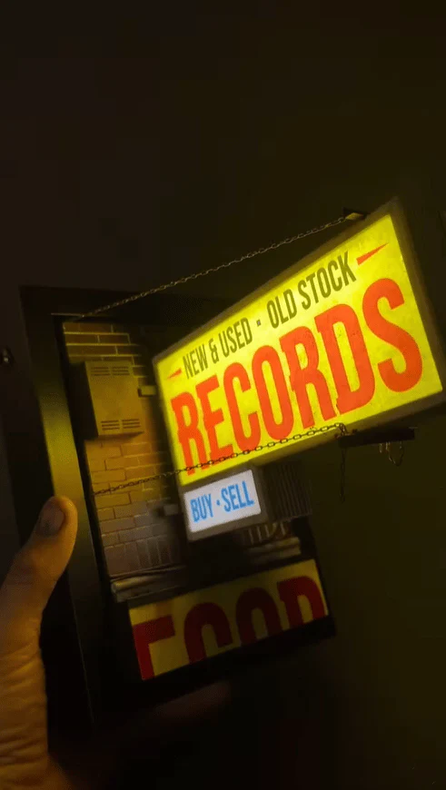 Record Store Retro Wall Light - Record Collector Gift✨ - Image 8