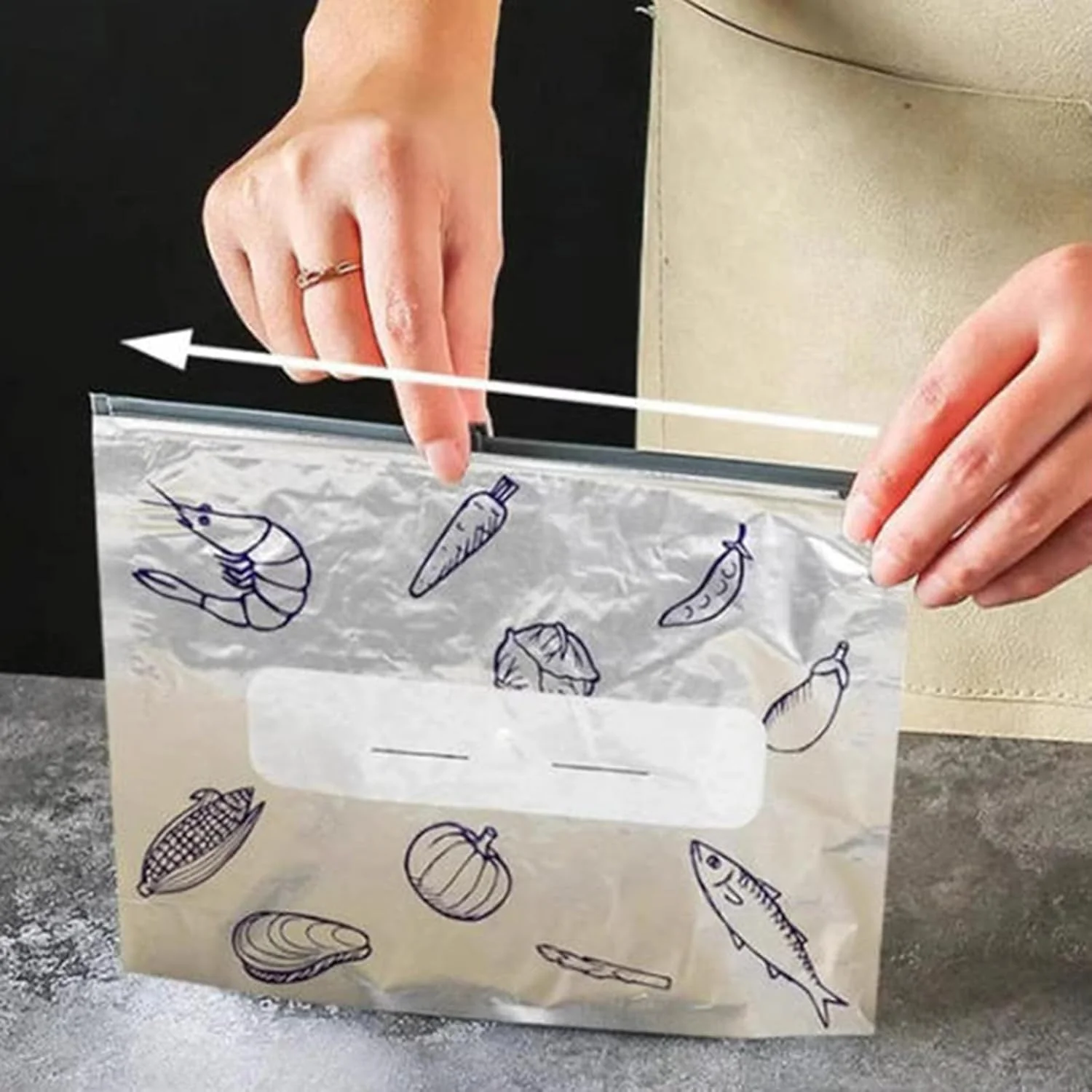 Reusable Aluminum Foil Freshness Seal Bags 🍴✨（1 Set 10 PCS） - Image 4