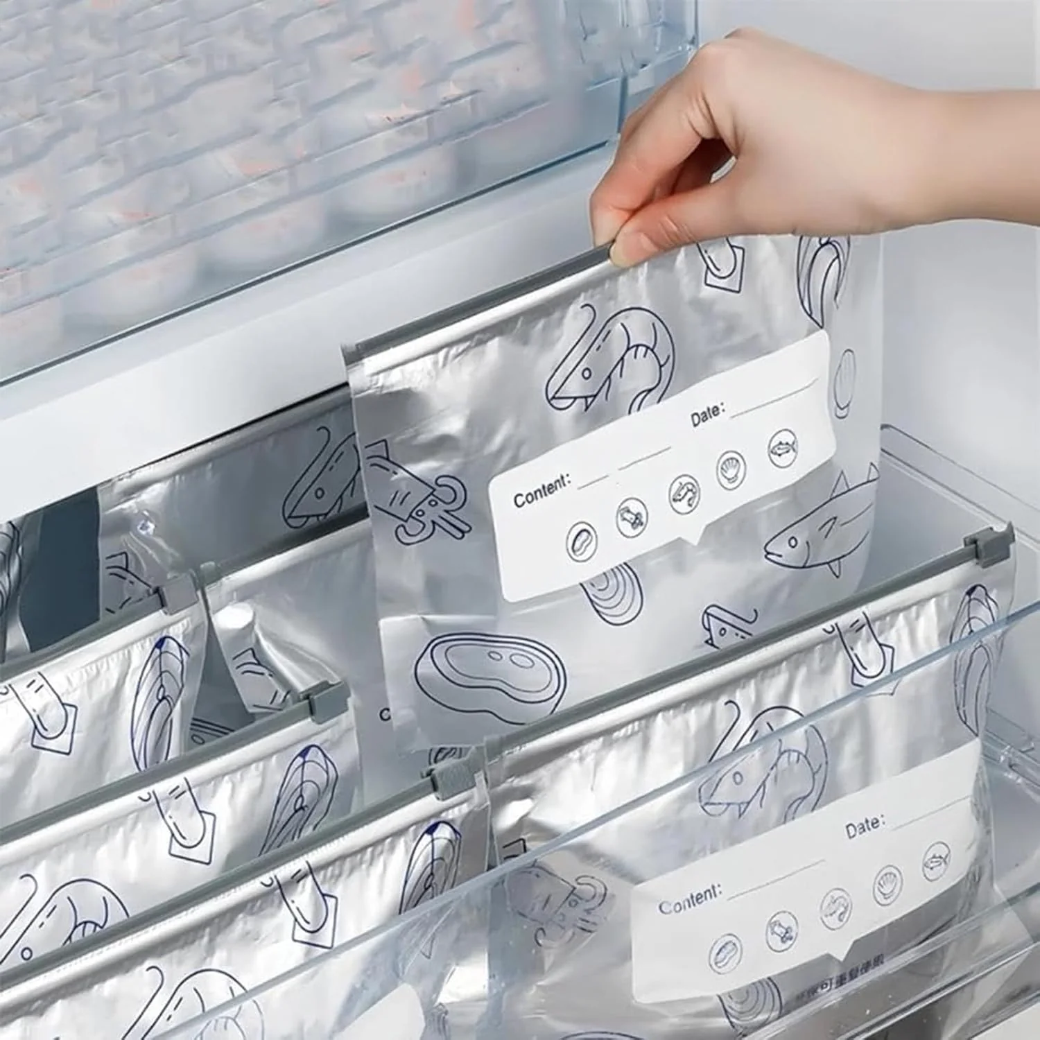 Reusable Aluminum Foil Freshness Seal Bags 🍴✨（1 Set 10 PCS） - Image 5