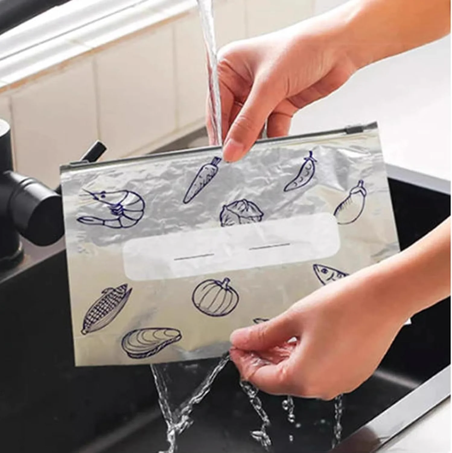 Reusable Aluminum Foil Freshness Seal Bags 🍴✨（1 Set 10 PCS） - Image 7