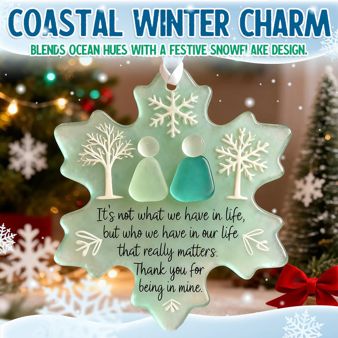🌊Snowflake-Shaped Acrylic Friendship Decor❄️✨ Shaped by Nature & Crafted by Hand - Image 2