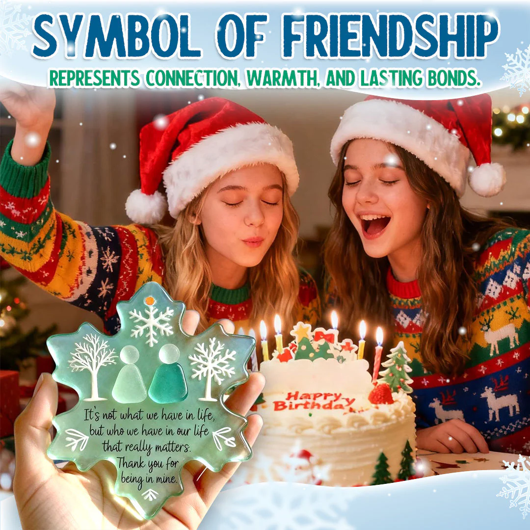 🌊Snowflake-Shaped Acrylic Friendship Decor❄️✨ Shaped by Nature & Crafted by Hand - Image 3