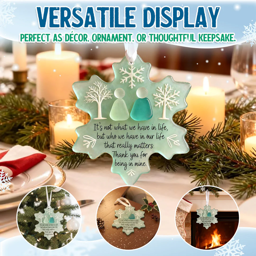 🌊Snowflake-Shaped Acrylic Friendship Decor❄️✨ Shaped by Nature & Crafted by Hand - Image 4
