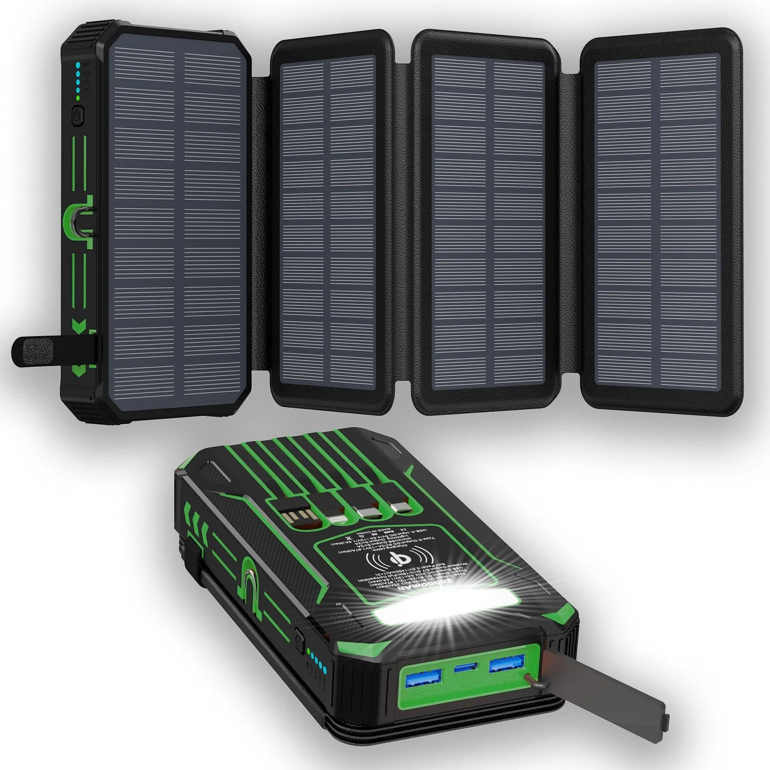 Outdoor Foldable Solar Large Capacity Charger Mobile Power Bank - Image 12