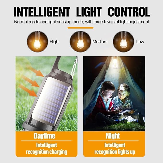 🔥Solar Tent Lights USB Rechargeable Led Camping Lantern - Image 5