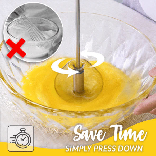 Stainless Steel Semi-Automatic Whisk - Image 3