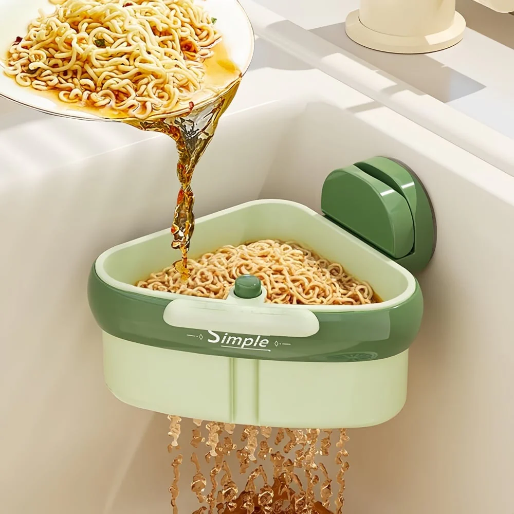 Suction Cup Sink Corner Rack - Image 2