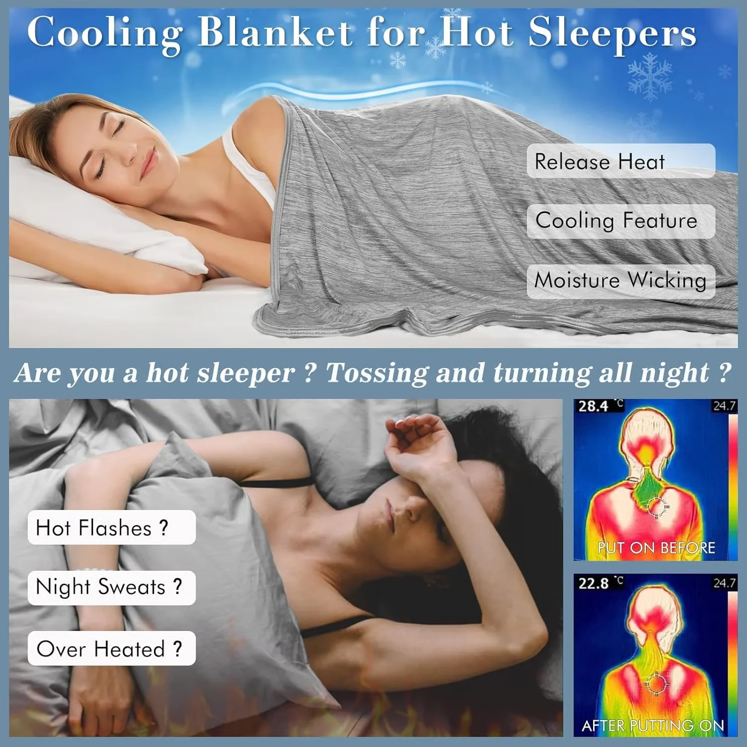 Summer Cooling Blanket ~ Instantly chill your nights, sleep dry and deep. - Image 3
