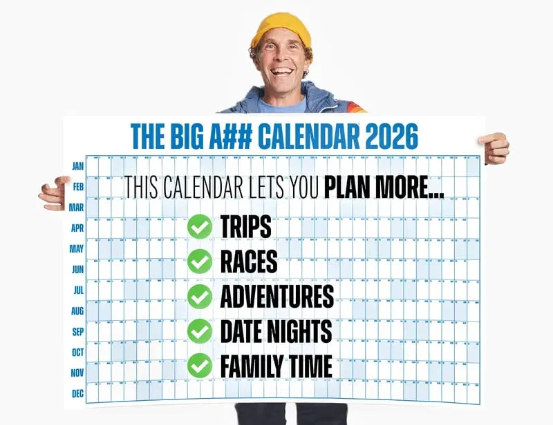 🔥 📅The Big A## 2026 Wall Calendar - Flexible Dry-Erase Material ✍️Design Your Amazing Year!🏃
