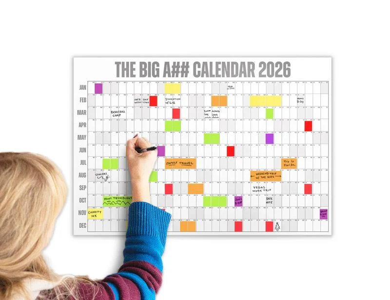 🔥 📅The Big A## 2026 Wall Calendar - Flexible Dry-Erase Material ✍️Design Your Amazing Year!🏃 - Image 10