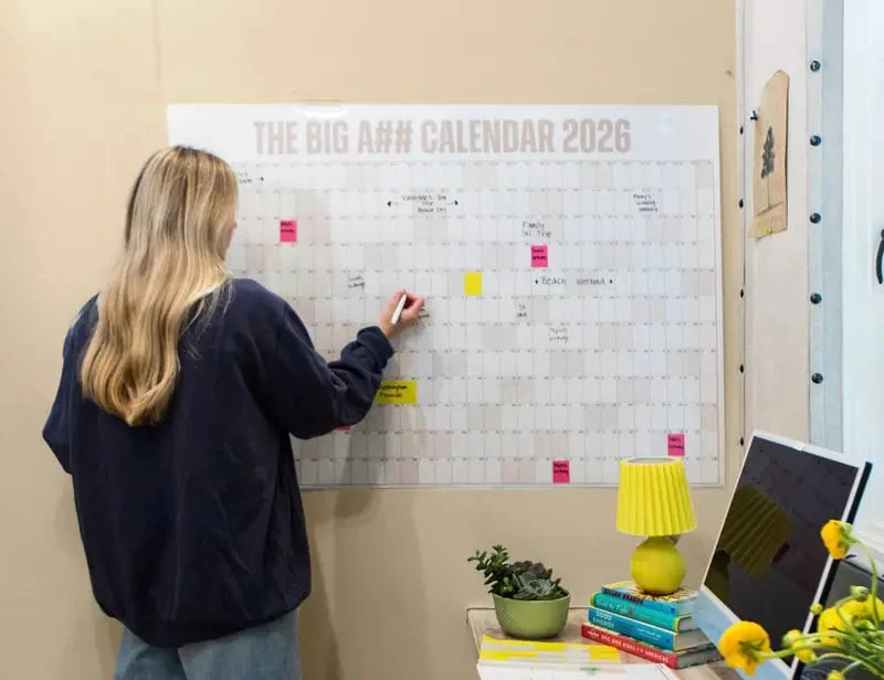 🔥 📅The Big A## 2026 Wall Calendar - Flexible Dry-Erase Material ✍️Design Your Amazing Year!🏃 - Image 2