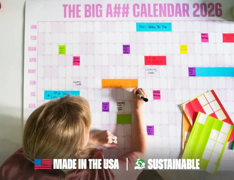🔥 📅The Big A## 2026 Wall Calendar - Flexible Dry-Erase Material ✍️Design Your Amazing Year!🏃 - Image 5