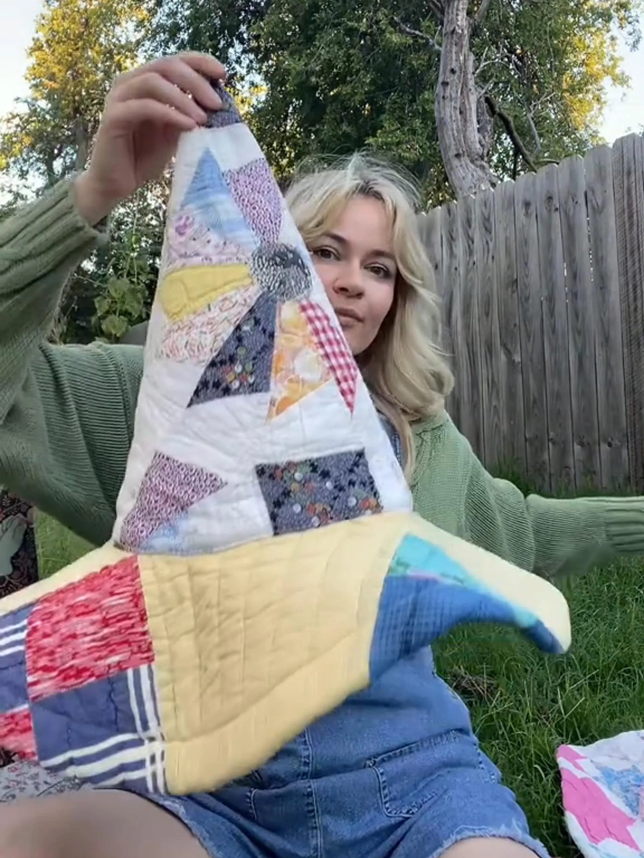 The Quilted Witch Hat | Handcrafted Folk Art Hat - Image 5