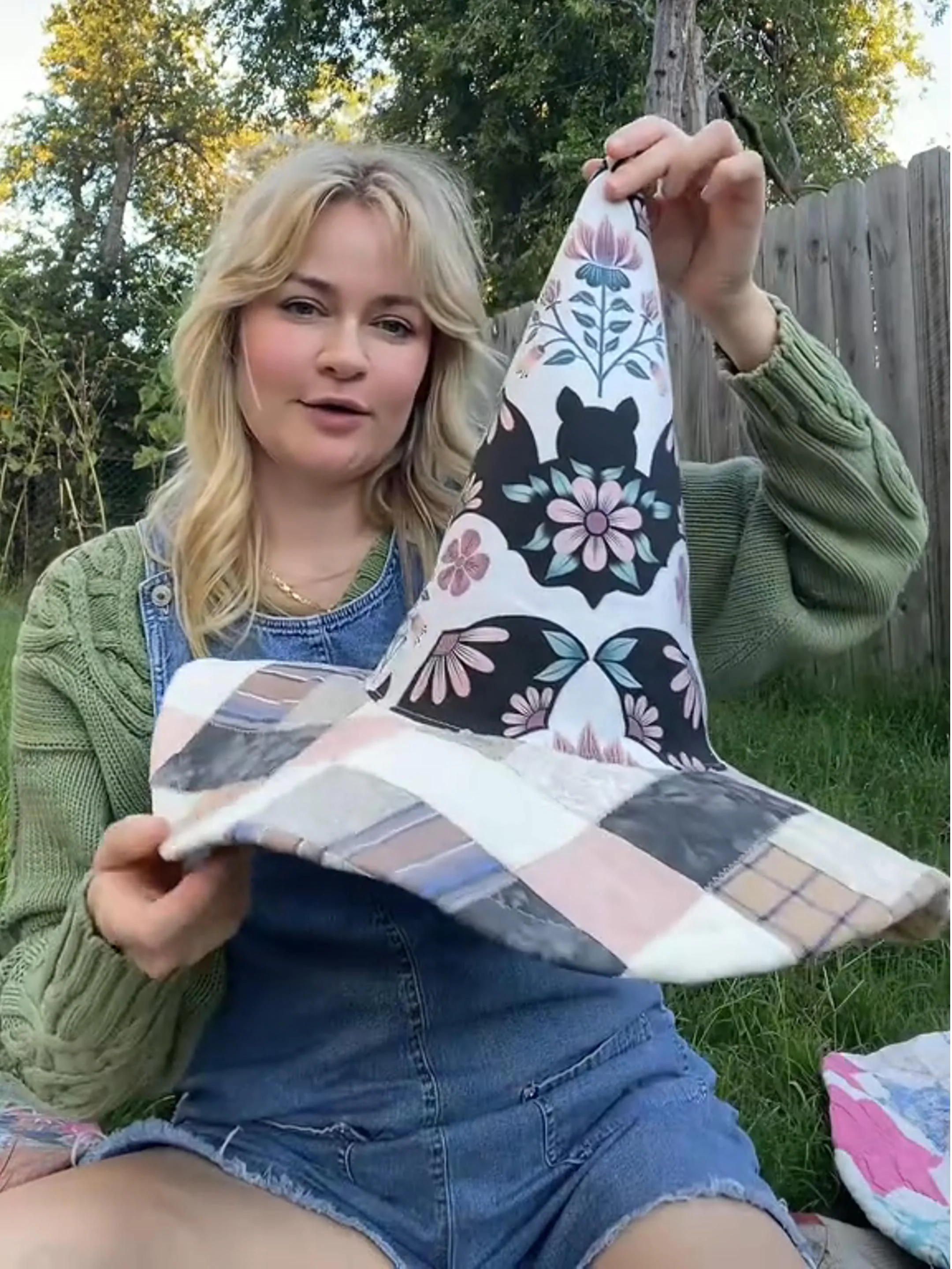 The Quilted Witch Hat | Handcrafted Folk Art Hat - Image 7