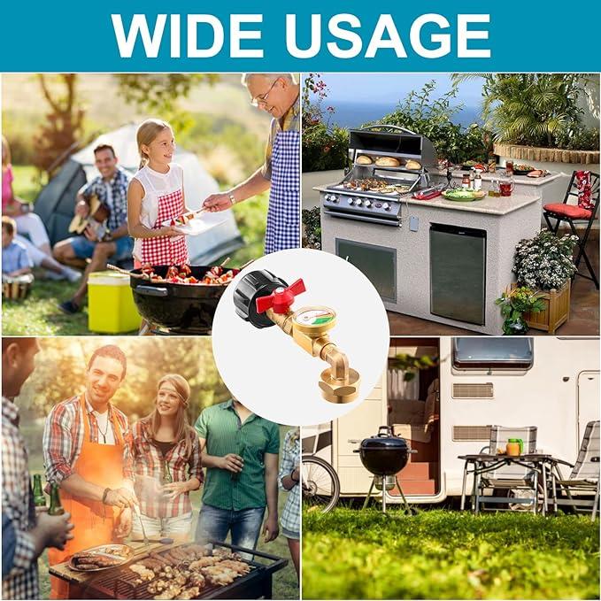 ✨This Week's Special Price💥 Top-Rated Propane Refill Elbow Adapter with Tank Gauge - Image 2