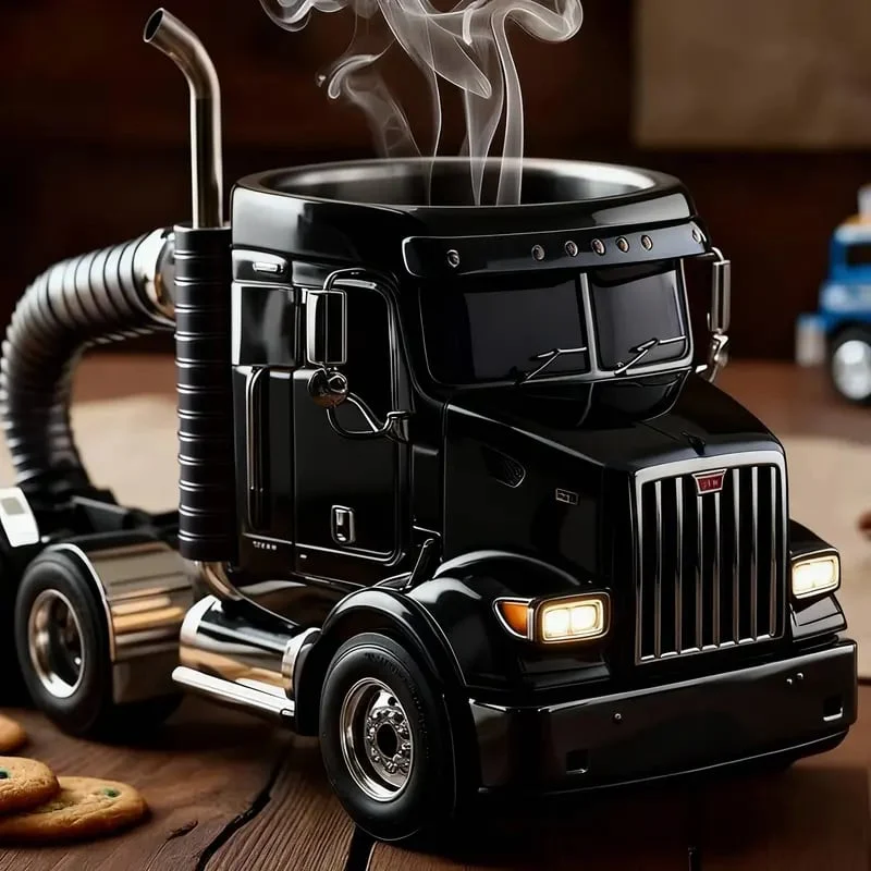 Durable Semi-Truck Shaped Coffee Mug – Handcrafted Resin Mug for Family & Friends - Image 8
