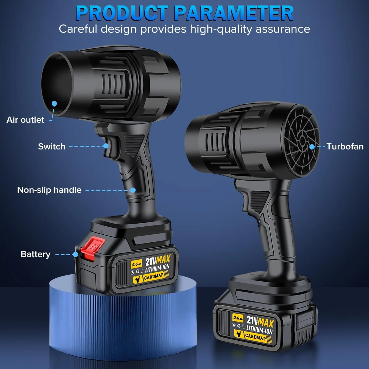 Turbo Jet Blower, Cordless Turbo Super Power Air Duster - Image 6