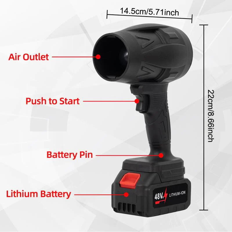 Turbo Jet Blower, Cordless Turbo Super Power Air Duster - Image 9
