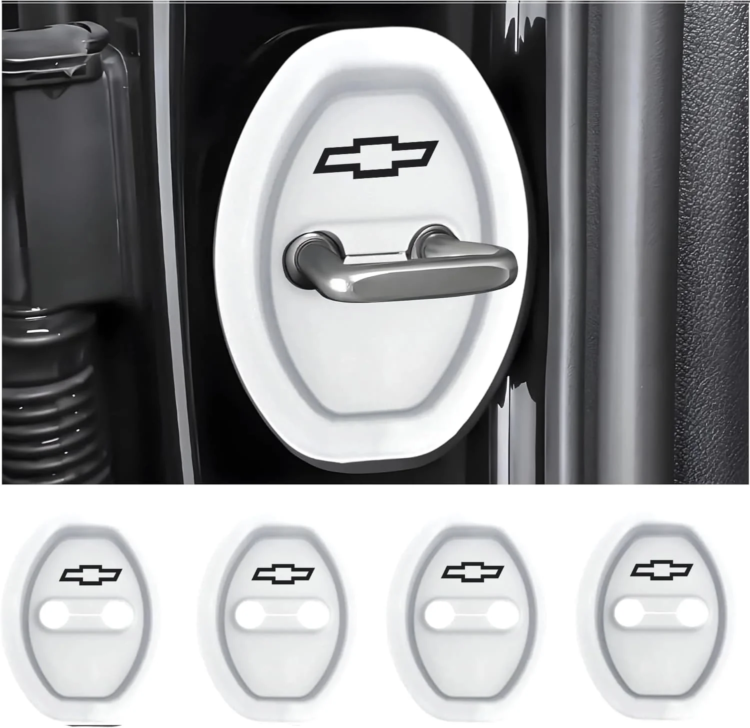 Universal Silicone Car Door Latch Covers – 4PCS Anti-Rust Noise Dampers - Image 45