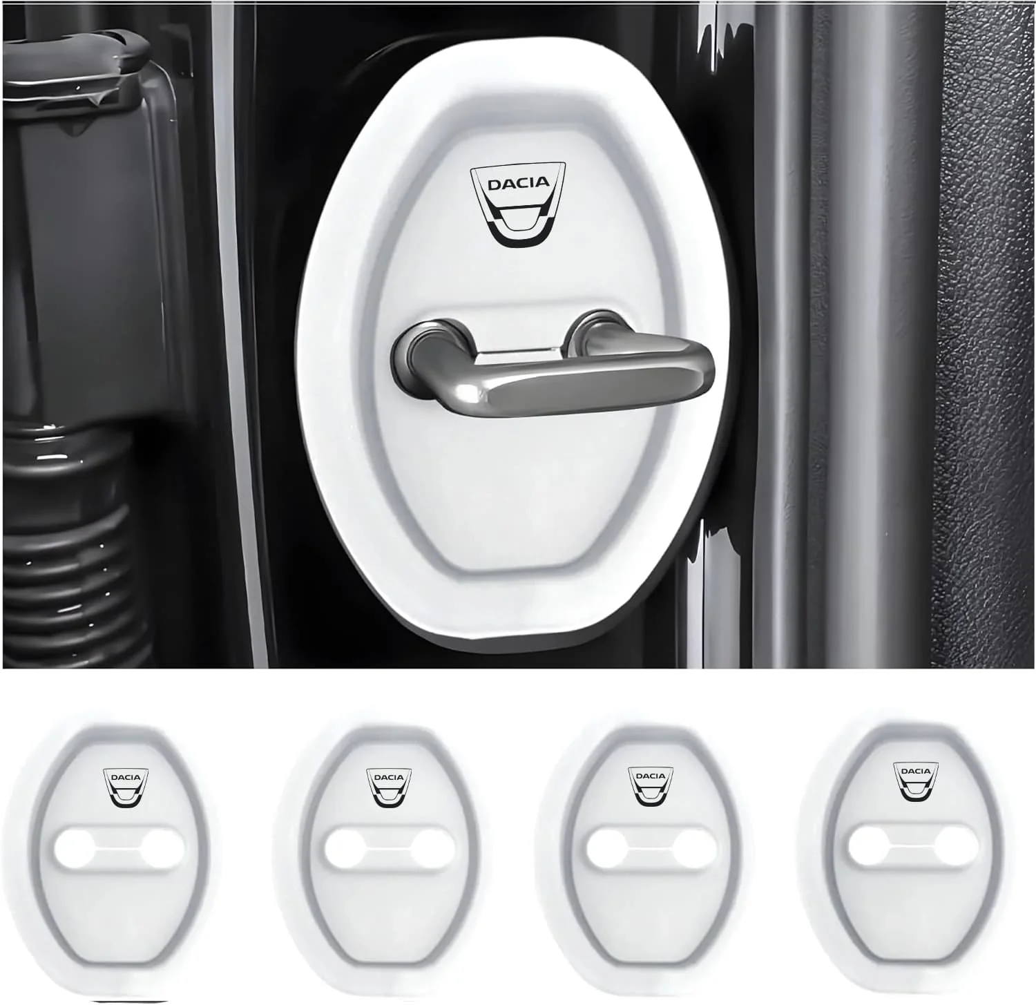 Universal Silicone Car Door Latch Covers – 4PCS Anti-Rust Noise Dampers - Image 49