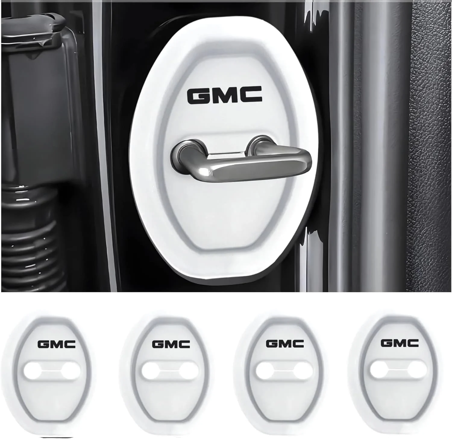Universal Silicone Car Door Latch Covers – 4PCS Anti-Rust Noise Dampers - Image 61