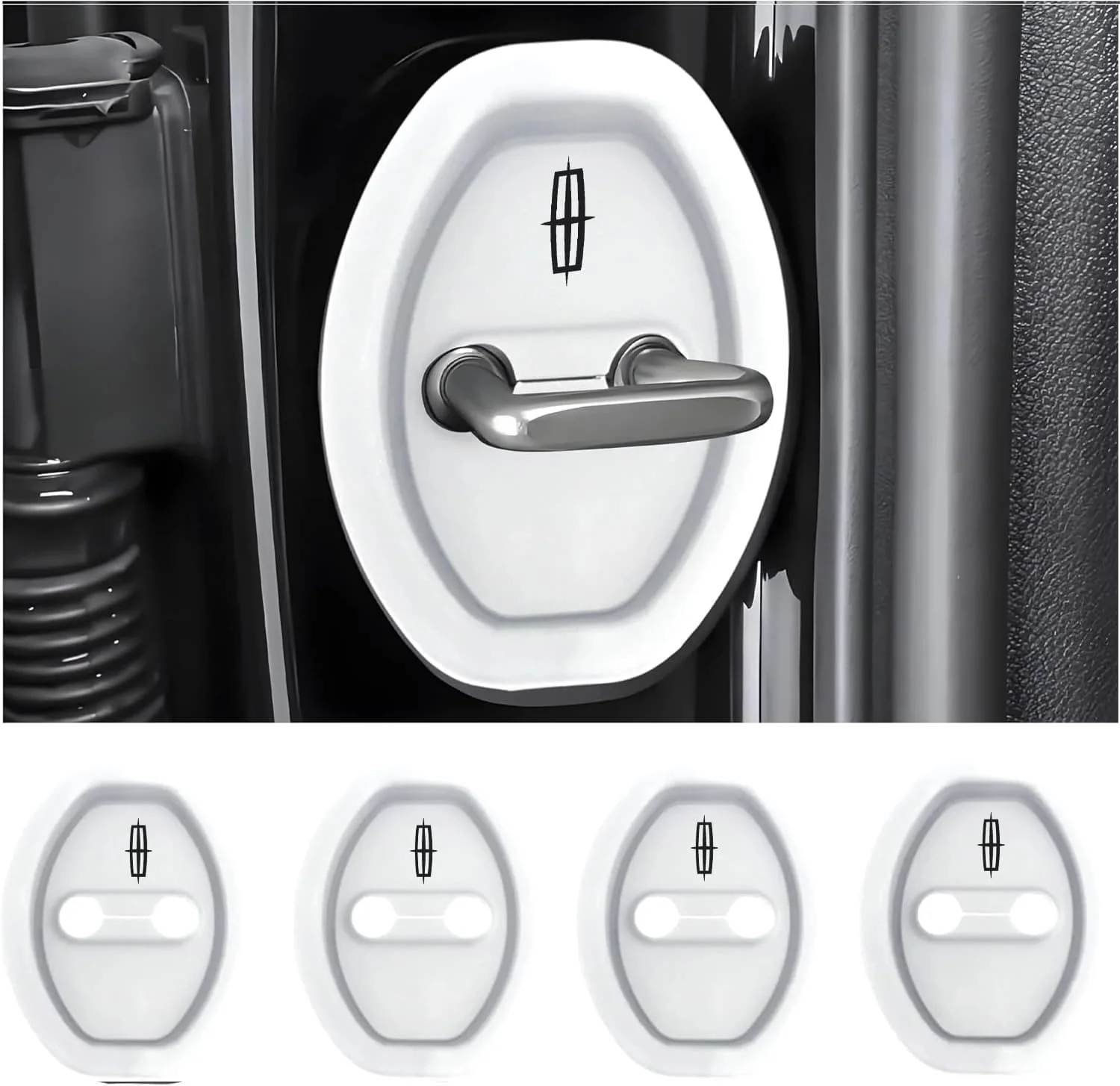 Universal Silicone Car Door Latch Covers – 4PCS Anti-Rust Noise Dampers - Image 63