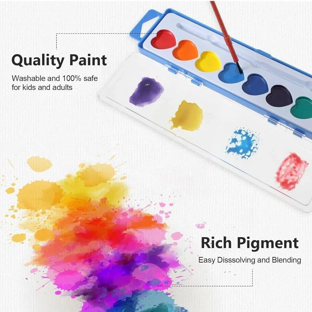 💖🎨Mini Watercolor Paint Set for Valentine's Day | Romantic Art Gift - Image 10