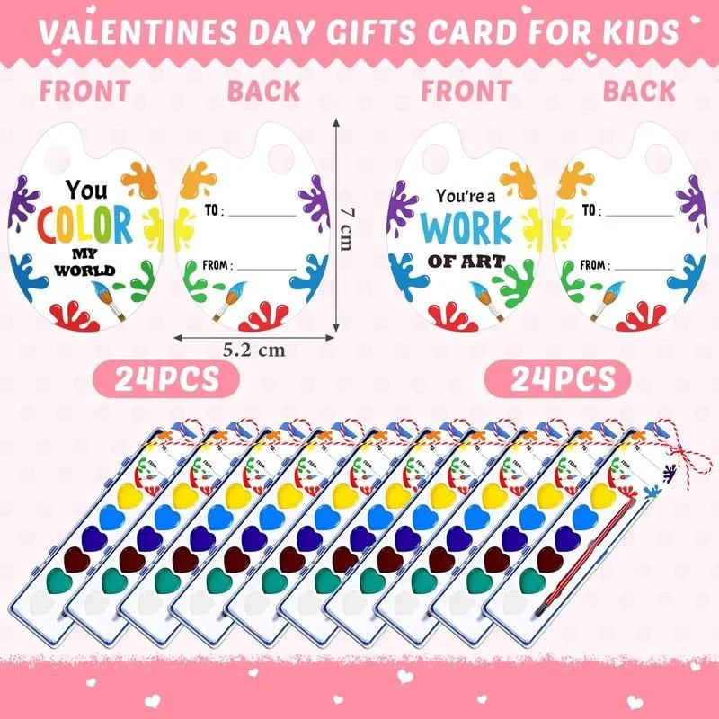 💖🎨Mini Watercolor Paint Set for Valentine's Day | Romantic Art Gift - Image 12