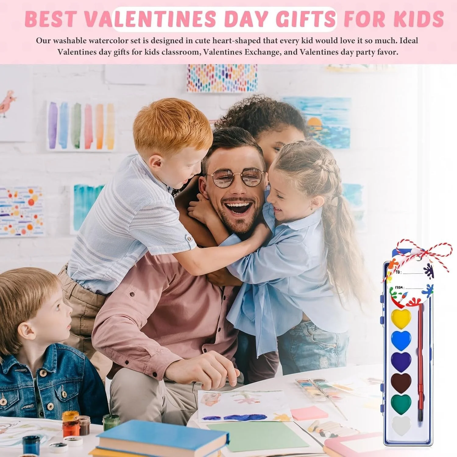 💖🎨Mini Watercolor Paint Set for Valentine's Day | Romantic Art Gift - Image 9